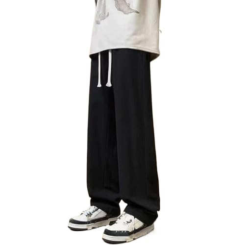 Summer Ice Silk Thin Loose Casual Straight Pants Man Harajuku Trousers for Men