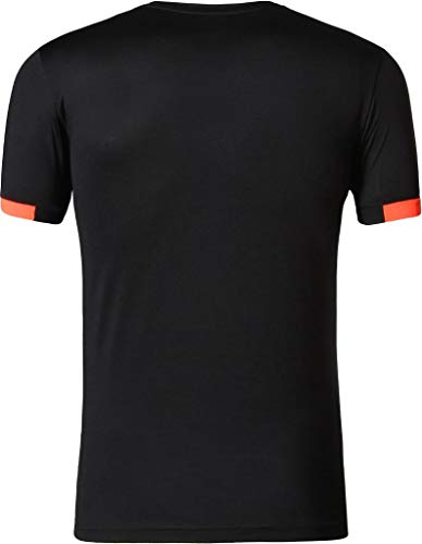 Sportides Boy's Quick Dry Active Sport Short Sleeve Breathable T-Shirt Tee Top LBS712 Black XL