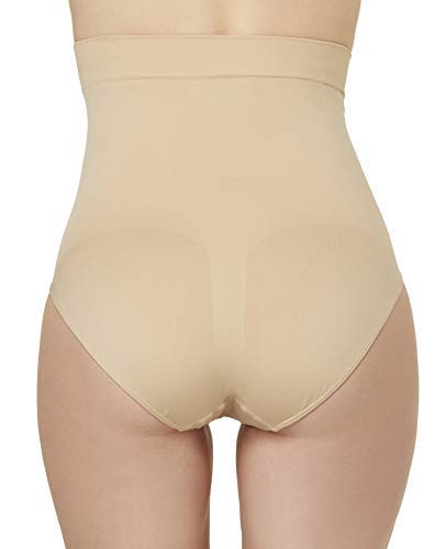 Alessandra B 2 Pack High Waist C-Section Recovery Panty with Silicone Panel for Incision Care and Scar Healing - M9988-2 Nude