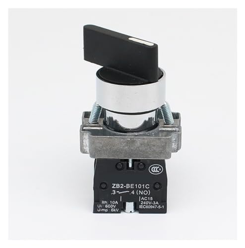 TNPLKIUYT Interruptores, Interruptor de cambio de palanca XB2, 2-3 posiciones, 1NO/2NO, perilla de giro de llave de 22 mm(Xb2 Long Handle,2 POSITION-2NO)