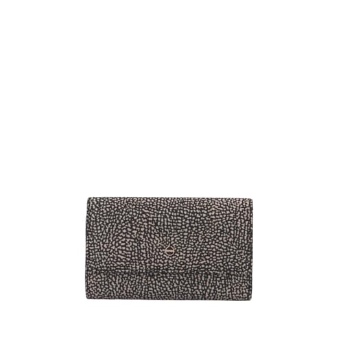 Portafoglio Borbonese Donna Medio Marrone avec rangements zippés