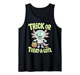 Photo Gallery maglietta axolotl trick or treat a lotl, simpatica maglietta zombie per halloween canotta Photo Gallery maglietta axolotl trick or treat a lotl, simpatica maglietta zombie per halloween canotta