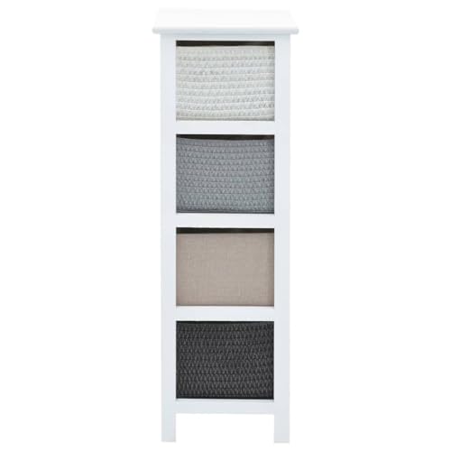 Mueble auxiliar de pasillo y salón cómoda de madera rústica para organizar tu hogar 7