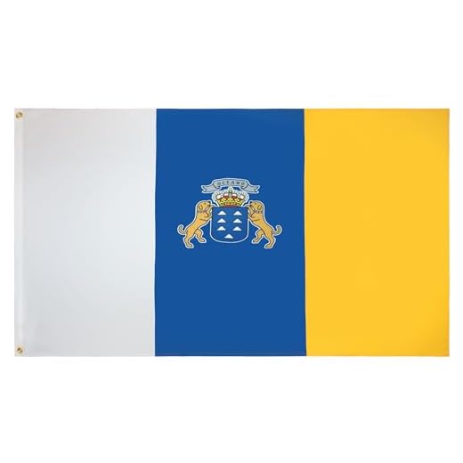 AZ FLAG Bandera de Canarias 150 x 90 cm - Bandera Canaria 90 x 150 cm