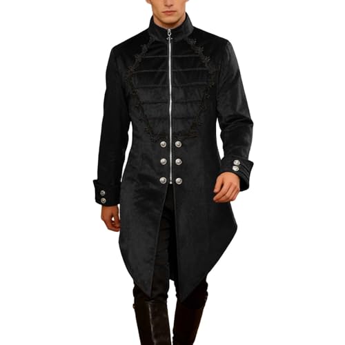 Veste de pirate steampunk pour homme costume médiéval gothique