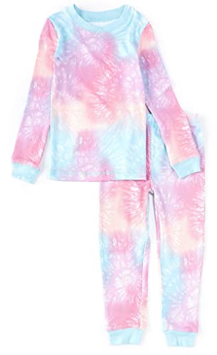 Saint Eve Big Girls 2-Piece Pajama Set Hacci Tie Dye Long Sleeve