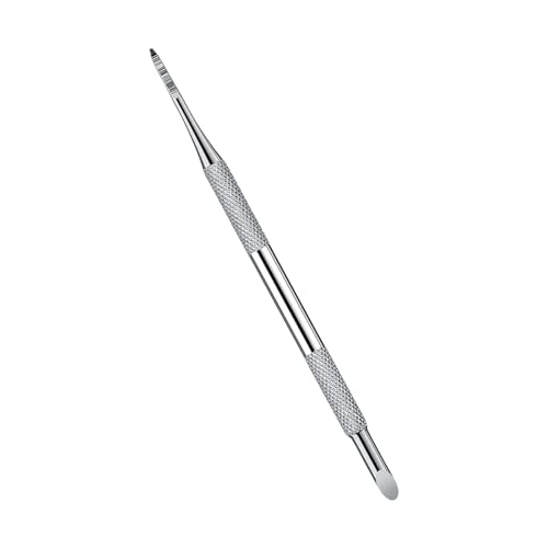 Empujador de cutículas, removedor de esmalte de uñas, raspador de cutículas de acero inoxidable, herramientas de manicura, cuidado de cutículas para mujer, empujador de cutículas de acero inoxidable
