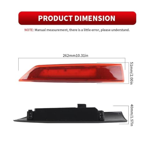 Troisième feu stop LED pour Ford Transit Custom 2016-2017 feux arrière