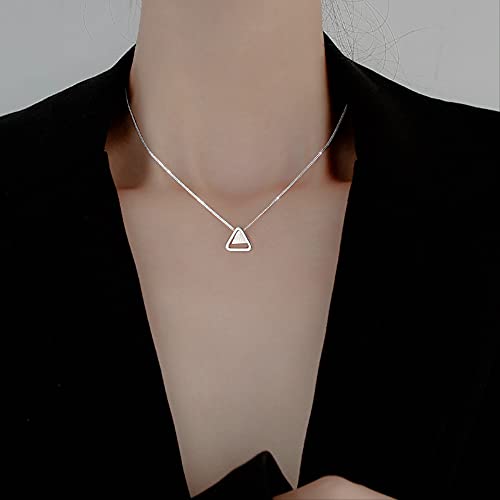 Collier choker triangle en argent pour mariage et soirées chic - 2