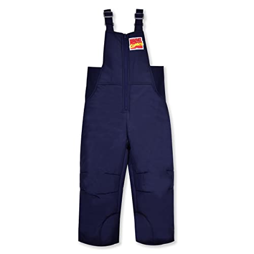 marvel avengers boys 2 piece zip up hooded puffer coat and overall snowsuit set for toddlers and little kids