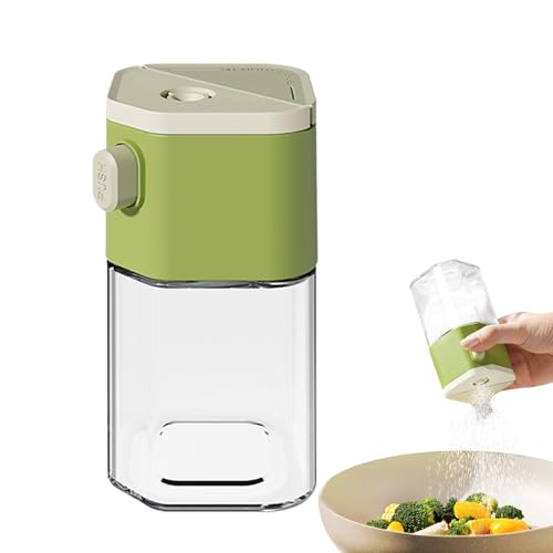 Huxibai Tarros de especias de cocina, salero y pimentero, botella de especias de 0,5 g cuantitativos para alimentos, dispensador de sal para medición precisa, organizador de especias para la