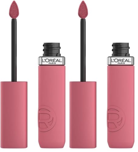 Image of 16H High-Shine Glossy Liquid Lipstick, Transfer-Proof, Intense Lip Color, Lightweight Hydrating Formula, Non-Sticky (Pack of 2)