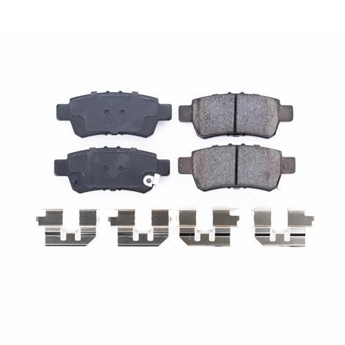 Image of PowerStop Rear Brake Pads for Honda Odyssey 2005-10 - Z17 Ceramic Brake Pads with Installation Hardware, 17-1088
