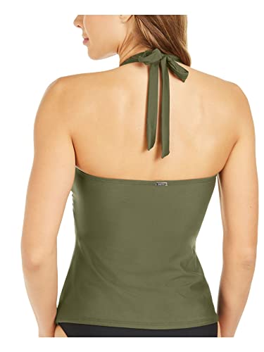 DKNY Women's Standard Triangle Halter Tank Top Bikini Bathing Suit2