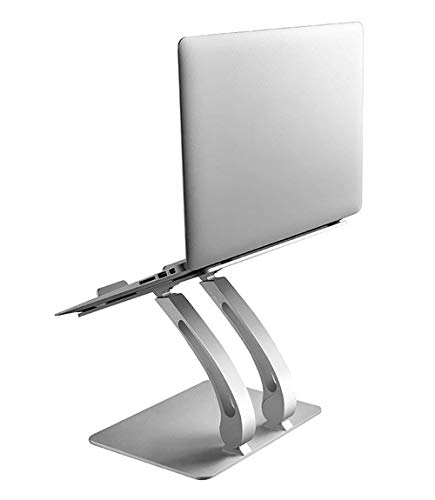 Preisvergleich Produktbild Laptopständer Aluminiumständer ergonomischer Ständer 360° Drehung für den Schreibtisch in Winkel und Höhe verstellbarer für Laptops Notebooks und Apple Macbooks von 11-17 Zoll (28-43 cm),verbessert Haltung,Blickwinkel und Höhe