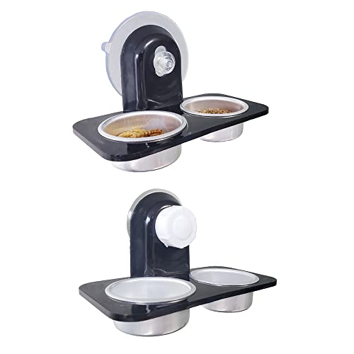 MRTIOO Crested Gecko Food and Water Feeding Metal Cups, Reptile Feeder Bowls, for Lizard and Other Small Pet Ledge… - Image 5