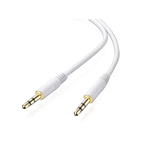 adaptare 10025 Audiokabel 3,5mm Klinkenstecker auf 3,5mm Klinkenstecker, vergoldete Kontakte, ultraslim, 2,0m, weiß Cover