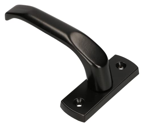 KOTARBAU® Drückerpaar 125 mm mit Rosetten und Vierkant für Profilzylinder Schwarz