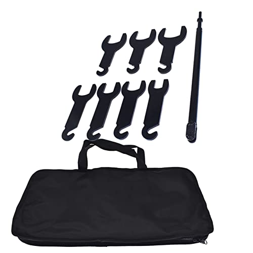 Seblaff Pneumatic Fan Clutch Wrench Set Removal Tool Kit Gear Assisted Positioning Tool 7/8In 32Mm 36Mm 40Mm 47Mm 1-7/8In And 2In 43300 Black Steel #TOP1