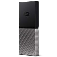 Western Digital WDBKVX0020PSL-WESN My Passport Portable SSD 2TB, Schwarz/Metallic – Ansicht 2