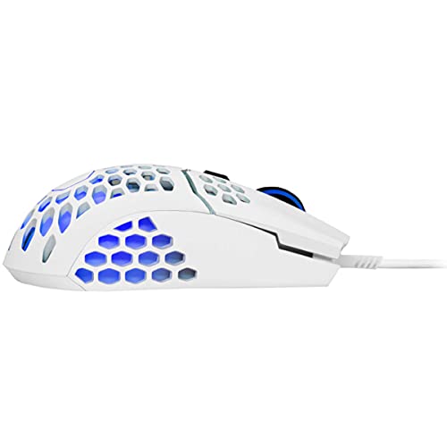 MM711 RGB-LED Lightweight 60g Wired Gaming Mouse - 16000 DPI Optical Sensor, 20 Million Click Omron Switches, Smooth Glide PTFE Feet, and Ambidextrous Honeycomb Shell - Matte White - Mouse gaming - Immagine 4