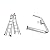 Little Giant Ladder Systems Velocity with Wheels, M26, 13-23 Foot, Multi-Position Ladder, Aluminum, Type 1A, 300 lbs Weight Rating, (15426-001) & Wing Span/Wall Standoff