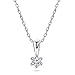 Miore Kette Damen 0.08 Ct Solitär Diamant Anhänger Halskette Weißgold 9 Karat / 375 Gold, Länge 45 cm Schmuck mit Diamant Brillant Lang Lang günstig Kaufen-Miore Kette Damen 0.08 Ct Solitär Diamant Anhänger Halskette Weißgold 9 Karat / 375 Gold, Länge 45 cm Schmuck mit Diamant Brillant