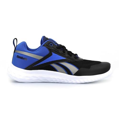 Reebok Jungen Rush Runner 5 Sneaker, Cblack Vecblu Pewter, 31 EU