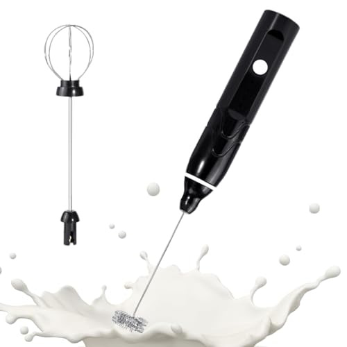 Espumador de mano, agitador eléctrico de acero inoxidable, espumador de mano, para el hogar, cocina, restaurante, bar, apartamento, bebida, huevo, proteína, polvo, chocolate caliente, latte