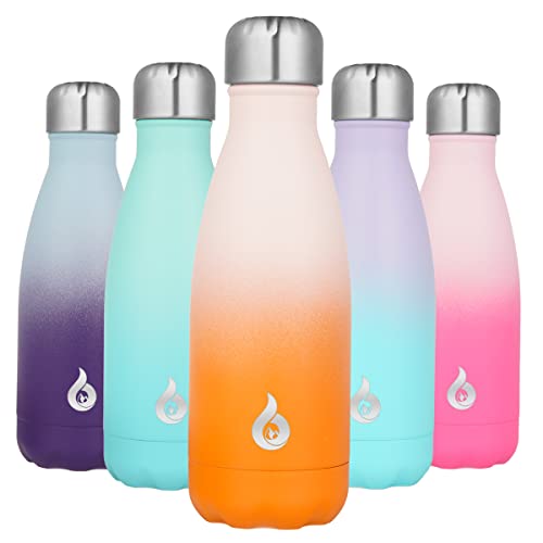 Image of BJPKPK 12oz Insulated Stainless Steel Water Bottles Metal Water Bottle for Travel,Coral