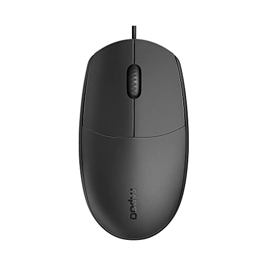 Mouse Rapoo com Fio Black 5 Anos de Garantia N100 - RA017