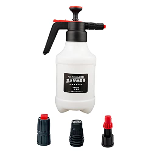 harayaa Pulverizador De Espuma Manual Para Lavagem De Carro Com 3 Bocais De Limpeza De 2000 Ml