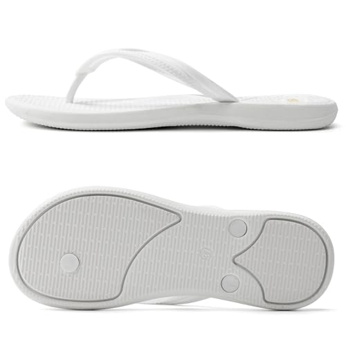 Image of VOVEA Flip Flops For Women Non-Slip Bathroom Shower Shoes Cushion foam Indoor and Outdoor Sandals