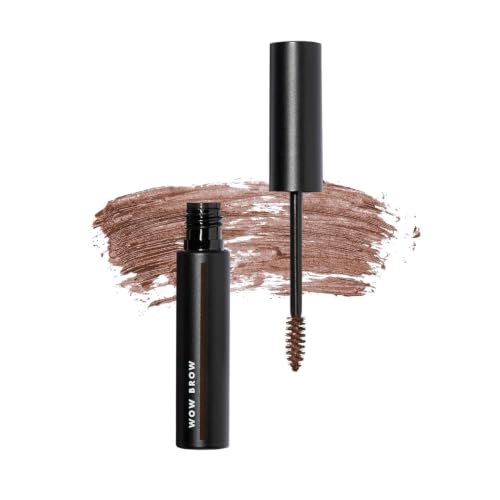e.l.f. Wow Brow Gel Volumizing Buildable Wax-Gel Hybrid Creates Full Voluminous-Looking Brows Locks Brow Hairs In Place Brunette Fiber-Infused 3.5g