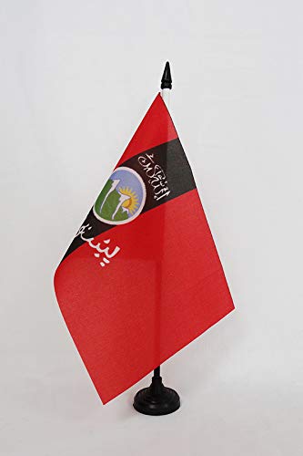 AZ FLAG Drapeau de Table Pashtounes d'Afghanistan et Pakistan, 21cm x 14cm