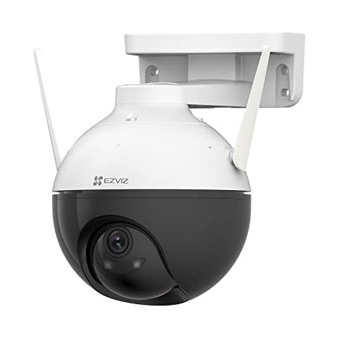 EZVIZ Security Camera Outdoor PTZ CCTV WiFi 1080P, Pan/Tilt/Zoom with APP, AI-Powered Person Detection, 30M Night Vision, Waterproof, H.265, Micro SD Card Slot, Work with Alexa(C8C Lite) Cover
