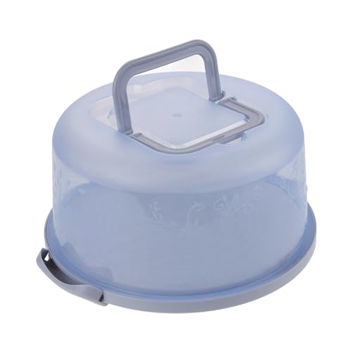 HAKIDZEL Portable Reusable Cake Carrier with Lid Hand Held Cake Box for Easy Transport Versatile Dessert Holder for Birthdays Picnics and Parties Vibrant Design