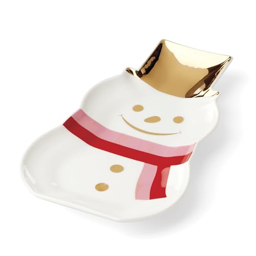 Image of kate spade new york Be Jolly Holiday Collection, Snowman Candy Dish
