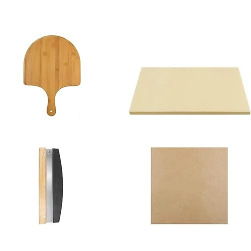 WSQHAO Pizzastein 1 Set mit Zubehör