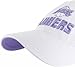 47 Los Angeles Lakers Women's Luminence Cheer White Clean Up Cap - NBA Adjustable Relaxed Fit Ladies Baseball Dad Hat