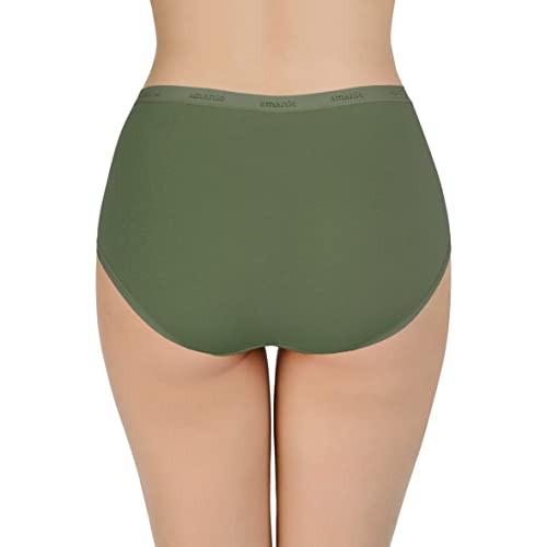 Image of Amante Solid Cotton Full Brief Panty Pack(Pack of 3)