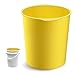 5 Gallon Reusable Bucket Liner, Time Saving Concrete Tools Durable Silicone Bucket Insert, Food Grade Container for Food Storage, for Paint, Thinset, Ice, Slime, Cleaning, Wall Patch Compound (Yellow)