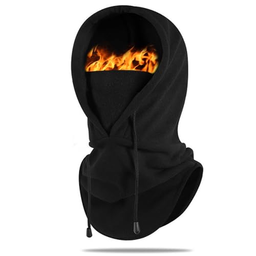 1 Pièce Cagoule Moto, Equipement Noir, Chapeau Hiver Homme, Ski Mask, Tour de Cou Capuche, Unisexe, Pour Sports de Plein Air