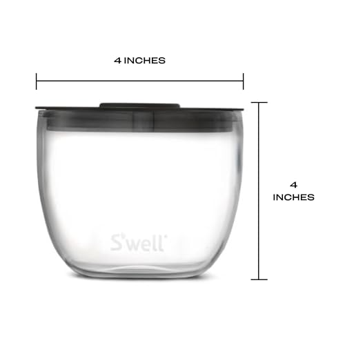 S'well Eats 2-in-1 Nesting Bowls Triple-Layered Vacuum-Insulated Containers Keeps Food and Drinks Cold for 11 Hours and Hot for 7-with No Condensation-BPA Free, 21.5 oz, Calacatta Gold