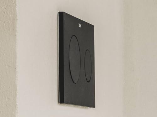 Placa de accionamiento Roca A890189206 PL10 de descarga dual en color negro mate 3