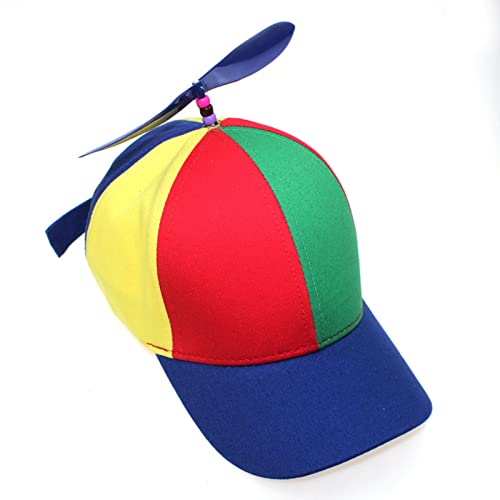 ZXRSJBL Moda Colorido Bambú Libélula Patchwork Gorra de béisbol Adulto Helicóptero Hélice Divertida Aventura papá Sombrero Snapback Cover