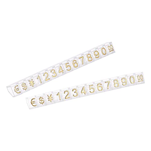 Mini cubes réglables pour affichage de prix, lettres et chiffres amovibles de 6,3 x 9 mm