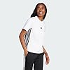adidas Women's Essentials 3-Stripes Cotton T-Shirt, White/Black, M #3