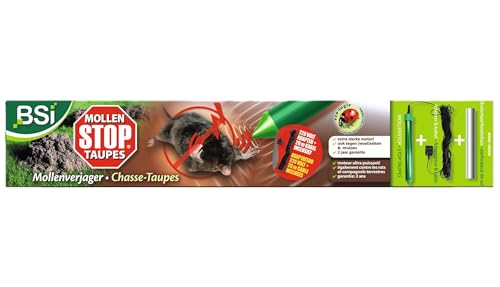Répulsif taupes BSI à vibrations avec câble de 20m sur secteur