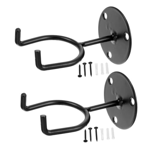 Hemoton 2pcs Wall-mounted Baseball Bat Holder Storage Rack Space-saving Wall-mounted Bat Display for Home Sports